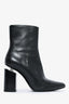 Alexander Wang Black Leather Pointed Ankle Boots Size 35.5