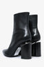 Alexander Wang Black Leather Pointed Ankle Boots Size 35.5