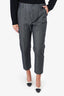 Brunello Cucinelli Grey Metallic Trousers Size 8