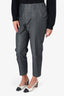 Brunello Cucinelli Grey Metallic Trousers Size 8