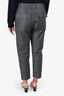 Brunello Cucinelli Grey Metallic Trousers Size 8