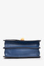 Fendi Navy Leather Small Kan Shoulder Bag