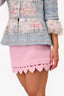 Mach & Mach Pink Love Heart Hem Mini Skirt Est. Size S