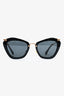 Miu Miu Black/Gold Sunglasses (As Is)