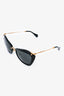 Miu Miu Black/Gold Sunglasses (As Is)