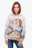 Gucci x North Face Multicolour Landscape Printed Logo Hoodie Size M