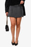 Miu Miu 2013 Grey Wool Buckle Detailed Mini Skort Size 38