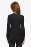 Burberry Blue Label Black Button-Up Cardigan Size 38