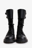 Christian Dior Black Leather D-Trap Laser Cutout Boots Size 40