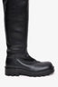 Bottega Veneta Black Leather Thigh High Boots Size 40