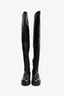 Bottega Veneta Black Leather Thigh High Boots Size 40