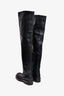 Bottega Veneta Black Leather Thigh High Boots Size 40