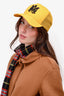 Amiri Yellow Canvas Baseball Hat