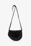 Bottega Veneta Black Intrecciato Leather Pouch Crossbody Bag