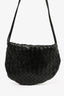 Bottega Veneta Black Intrecciato Leather Pouch Crossbody Bag