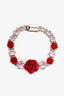 Prada Pink/Red Rose Crystal Bracelet