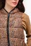 Comme Des Garcons Play Leopard Print Puffer Jacket Size M