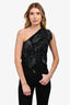 Max Mara Black 'Tamigi' One Shoulder