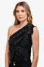 Max Mara Black 'Tamigi' One Shoulder