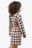 Weekend Max Mara Brown Wool Checkered 'Lavagna' Belted Cardigan Est. Size M