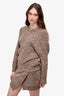 Stella McCartney Brown Wool Sweater Dress Size 44