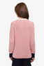 Pre-Loved Chanel™ Pink/White Cashmere Cardigan Size 40