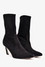 Stuart Weitzman Black Suede 'Rapture' Ankle Boots Size 8