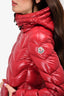 Moncler Red Puff Jacket Size 0