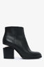 Alexander Wang Black Leather Rose Gold Hardware Ankle Boots Size 36.5