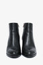 Alexander Wang Black Leather Rose Gold Hardware Ankle Boots Size 36.5