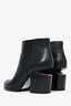 Alexander Wang Black Leather Rose Gold Hardware Ankle Boots Size 36.5