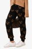 Moschino Couture Black Merino Wool Teddy Bear Joggers Size 40