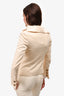 Balmain Cream Wool Blazer with Gold Buttons Size 38 (As Is)