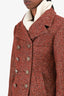 Pre-Loved Chanel™ 18A Hamburg Burgundy Tweed CC Jacket Size 36