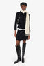 Prada Black Wool Jacket With Mini Skirt Set Size 40/38