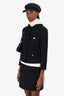 Prada Black Wool Jacket With Mini Skirt Set Size 40/38