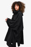 Bottega Veneta Fall 2020 Black Nylon Poncho Coat Size XS-S