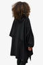 Bottega Veneta Fall 2020 Black Nylon Poncho Coat Size XS-S