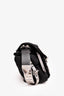 Prada Black/Silver Nylon/Leather Studded Messenger Bag