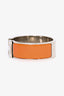 Hermès Orange/Silver Clic Clac Bracelet