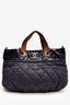 Pre-Loved Chanel™ 2011 Dark Blue/Black Tricolour 'In The Mix' Tote Bag