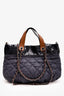 Pre-Loved Chanel™ 2011 Dark Blue/Black Tricolour 'In The Mix' Tote Bag