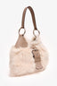 Prada White/Grey Montone Moon Shoulder Bag