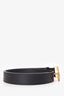 Gucci Black Leather GG Marmont Belt Size 80/32