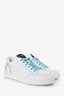 Pre-Loved Chanel™ Blue/White Leather Runner Tennis