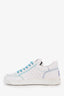 Pre-Loved Chanel™ Blue/White Leather Runner Tennis