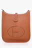 Hermes 2020 Gold Clemence Leather Evelyne TPM Crossbody