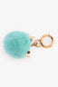 Fendi Turquoise Blue Mini Monster Fur Bag Charm