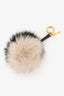 Fendi Black/White Fur Bag Charm