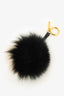 Fendi Black/White Fur Bag Charm